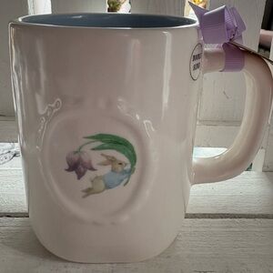 Rae Dunn Cream Mug with Rabbit Motif
